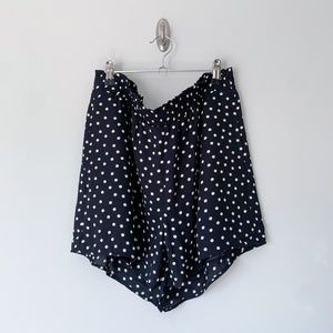 Express Black with Tan Polka Dots Shorts